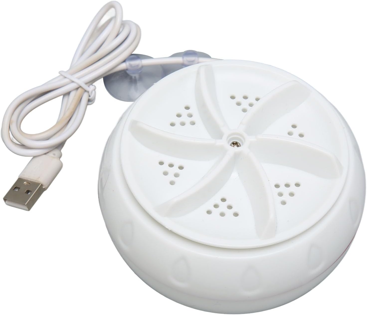 Compact turbine washer with USB cable, lightweight, perfect for home, camping, and college. Compact turbine washer with USB cable, lightweight, perfect for home, camping, and college.